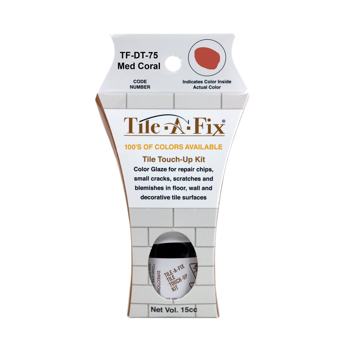 TF-DT-75 Tile-A-Fix Tile Touch Up Repair Glaze - Daltile Med Coral