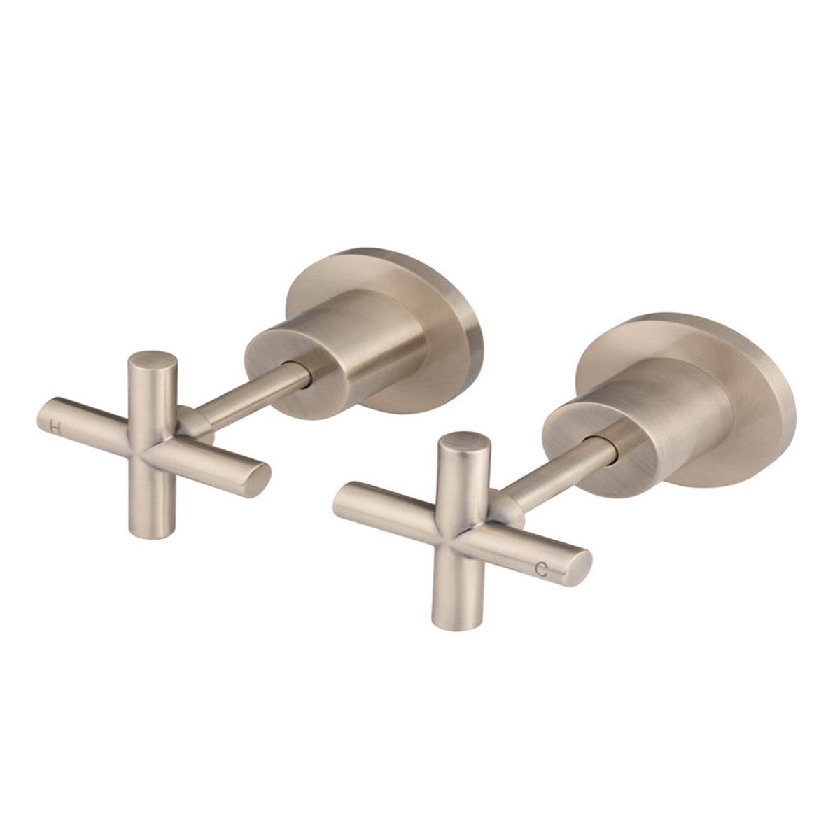 Cross Handle Jumper Valve Wall Top Assemblies - Champagne