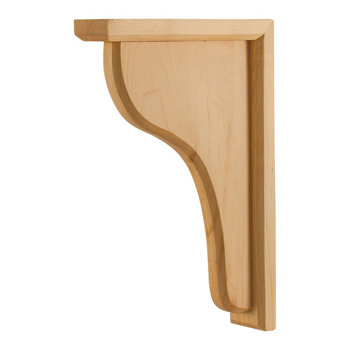 Hardware Resources Natural Rubberwood Simple Wood Bar Bracket
