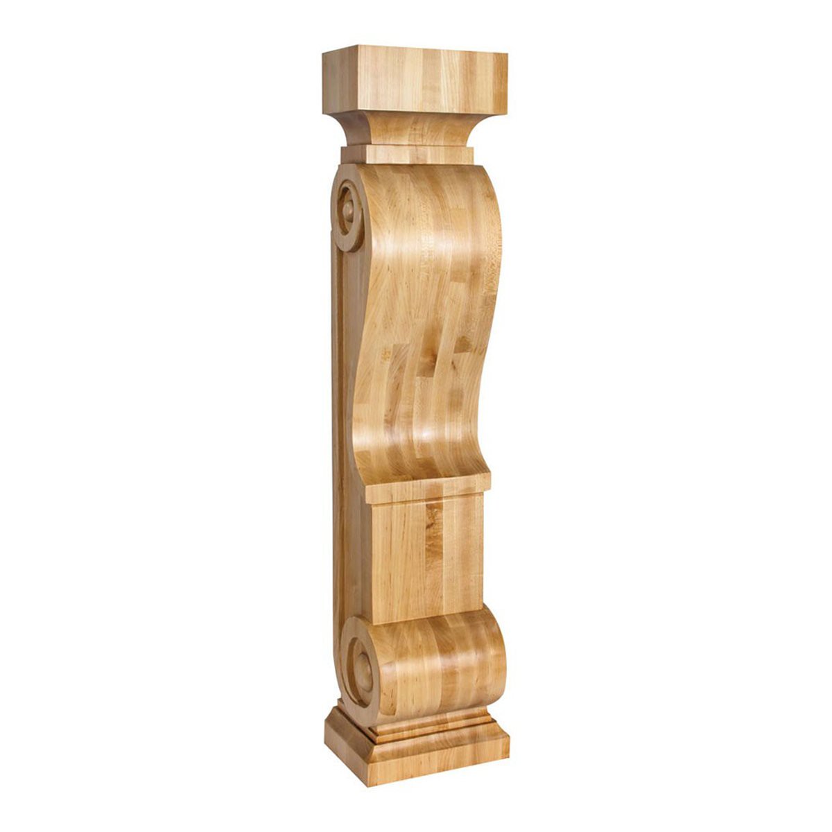 Hardware Resources Rubberwood Scandinavian Romanesque Transitional Fireplace Corbel