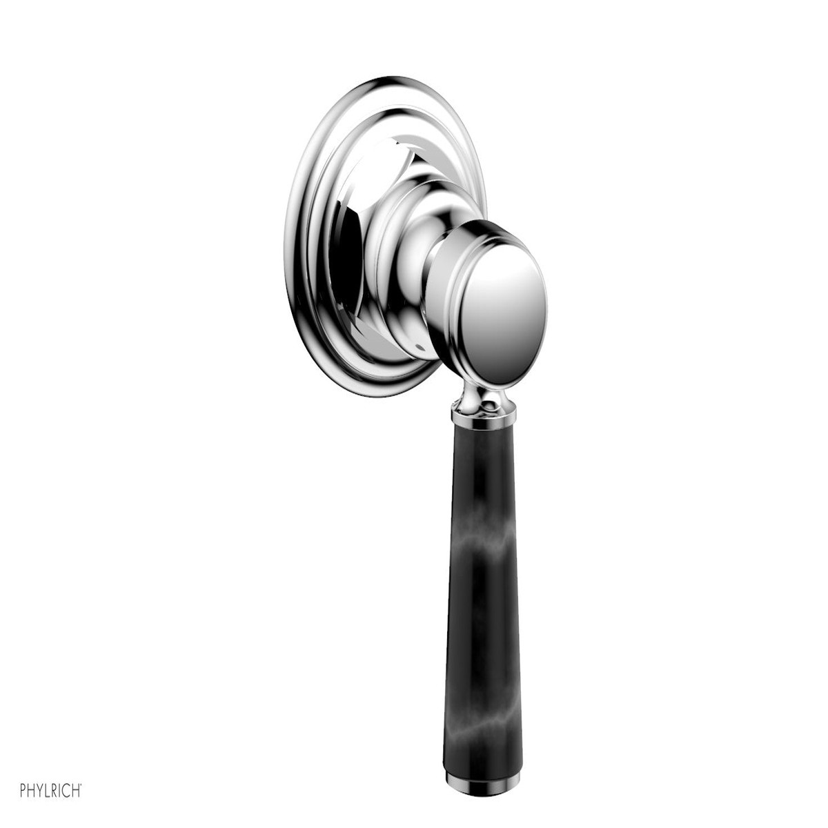 HEX TRADITIONAL HENRI Volume ControlDiverter Black Marble Lever Handle 500-37