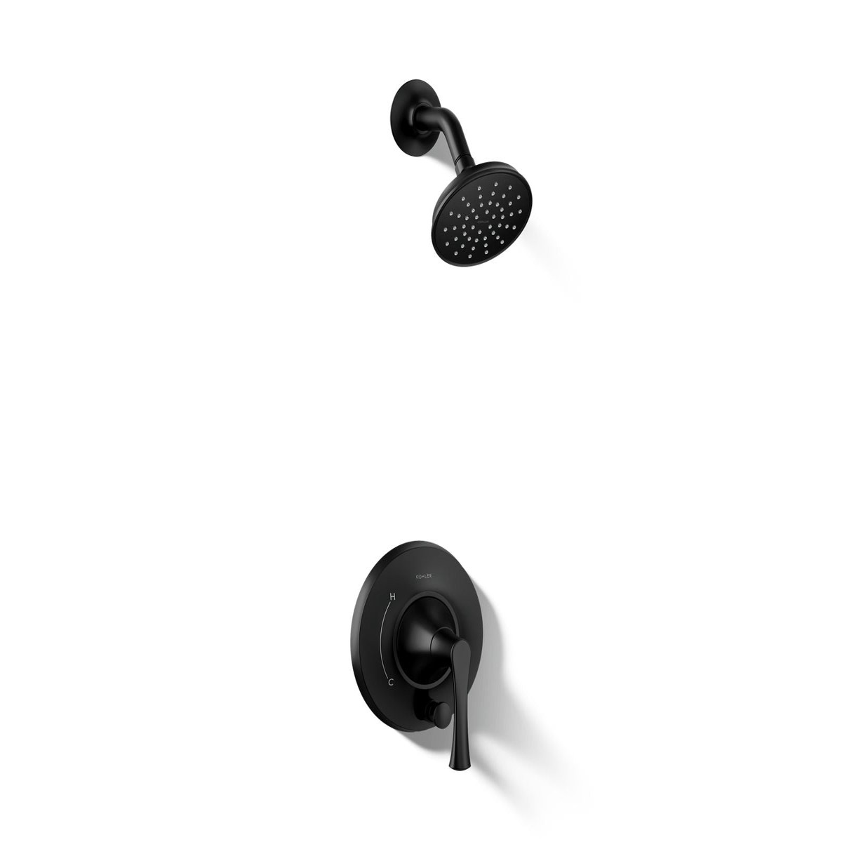 KOHLER K-T35943-4Y Buckley Rite-Temp Shower Trim Kit with Push-button Diverter 25 GPM