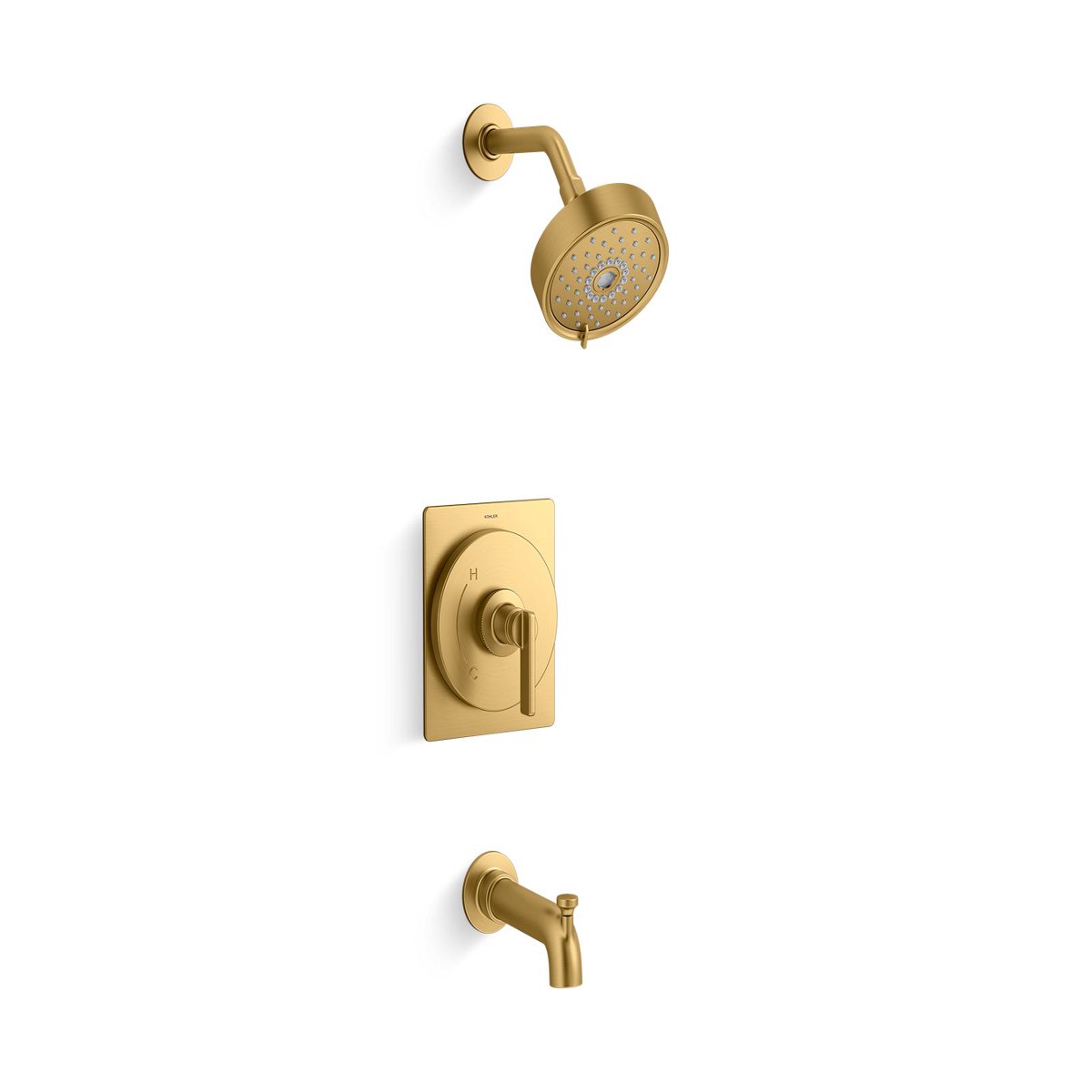 KOHLER K-TS38265-4G Castia Rite-Temp Bath and Shower Trim Kit 175 GPM