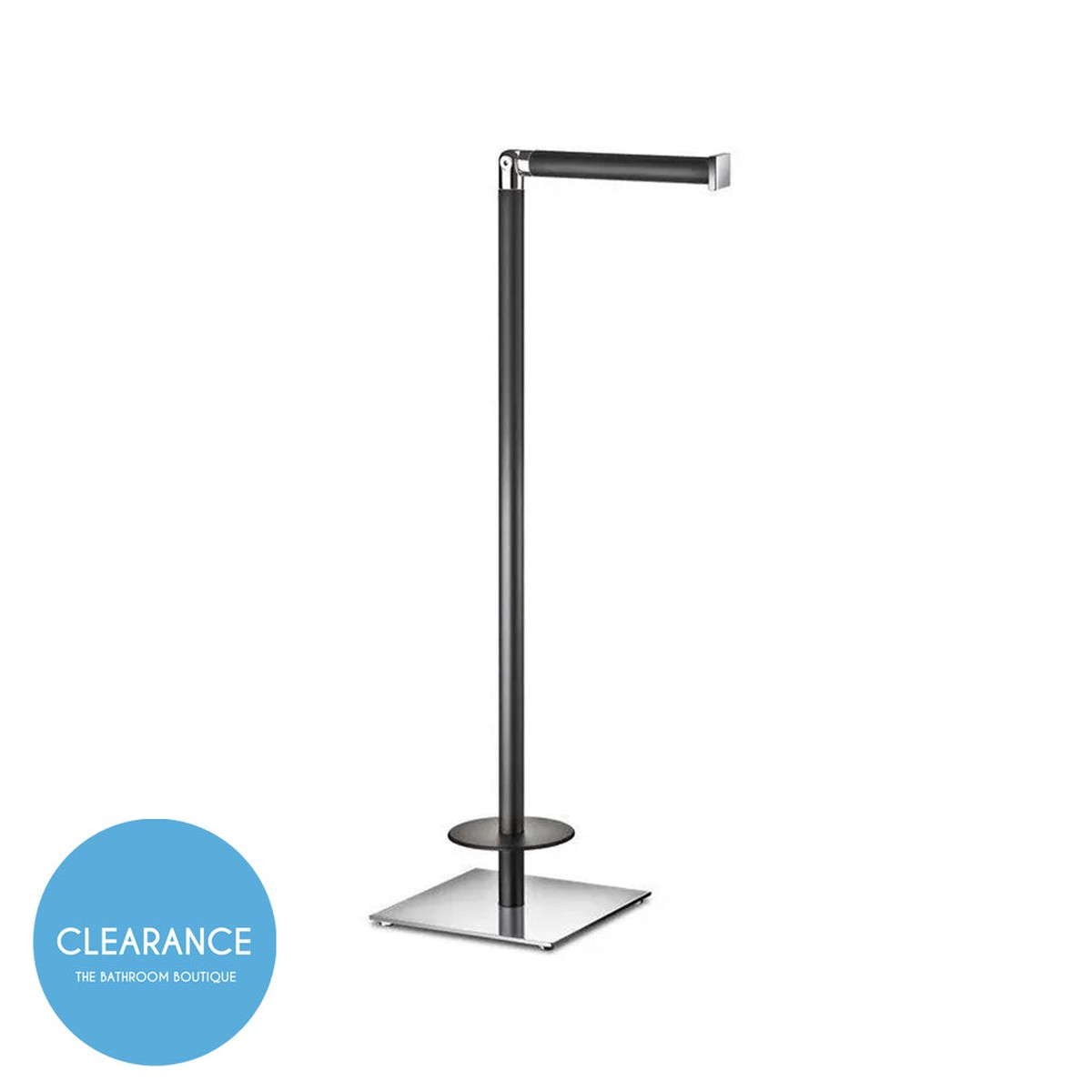 Universal Spare And Toilet Paper Holder - Free Standing - 19 BrassBlack (Final Sale)