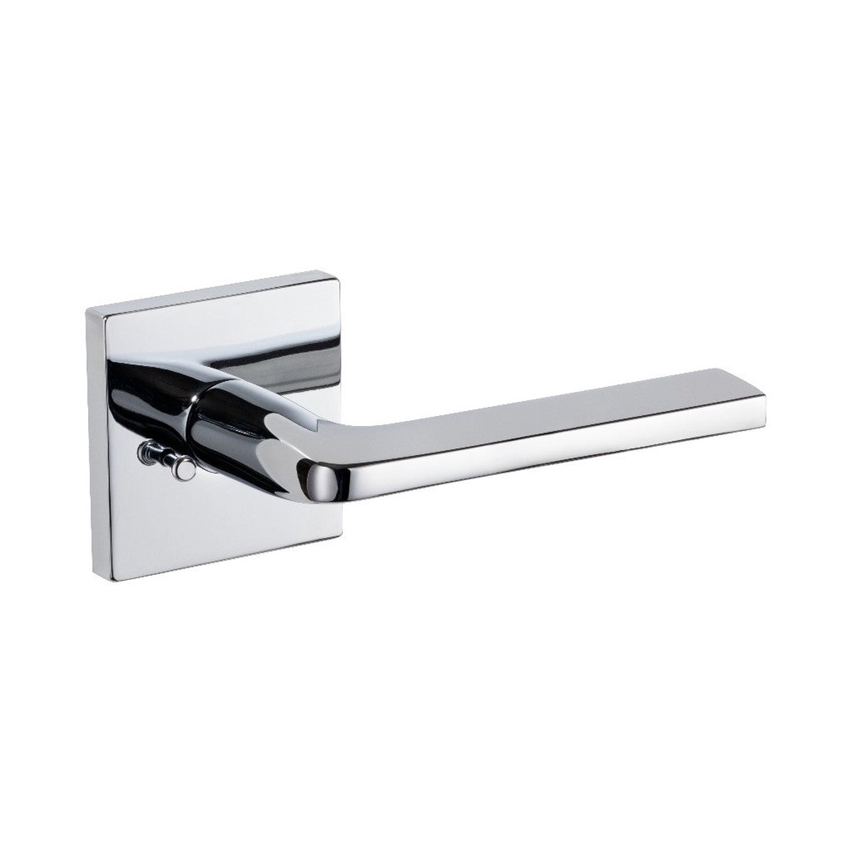 Athena Square Concealed Privacy Door Leverset - Door Mount - 6 BrassPolished Chrome