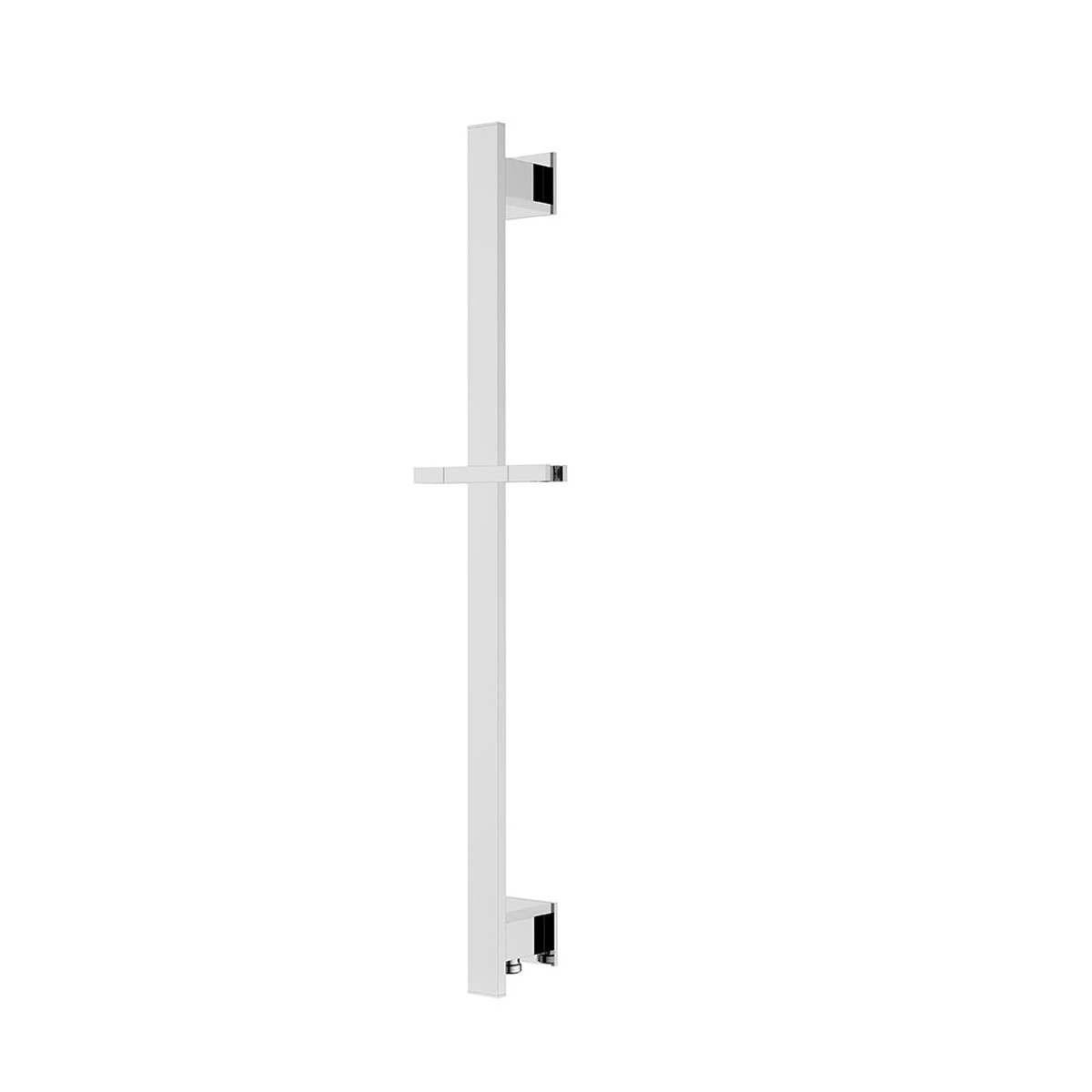 Devon Square Shower Slide Bar - Wall Mount - 24 BrassPolished Chrome