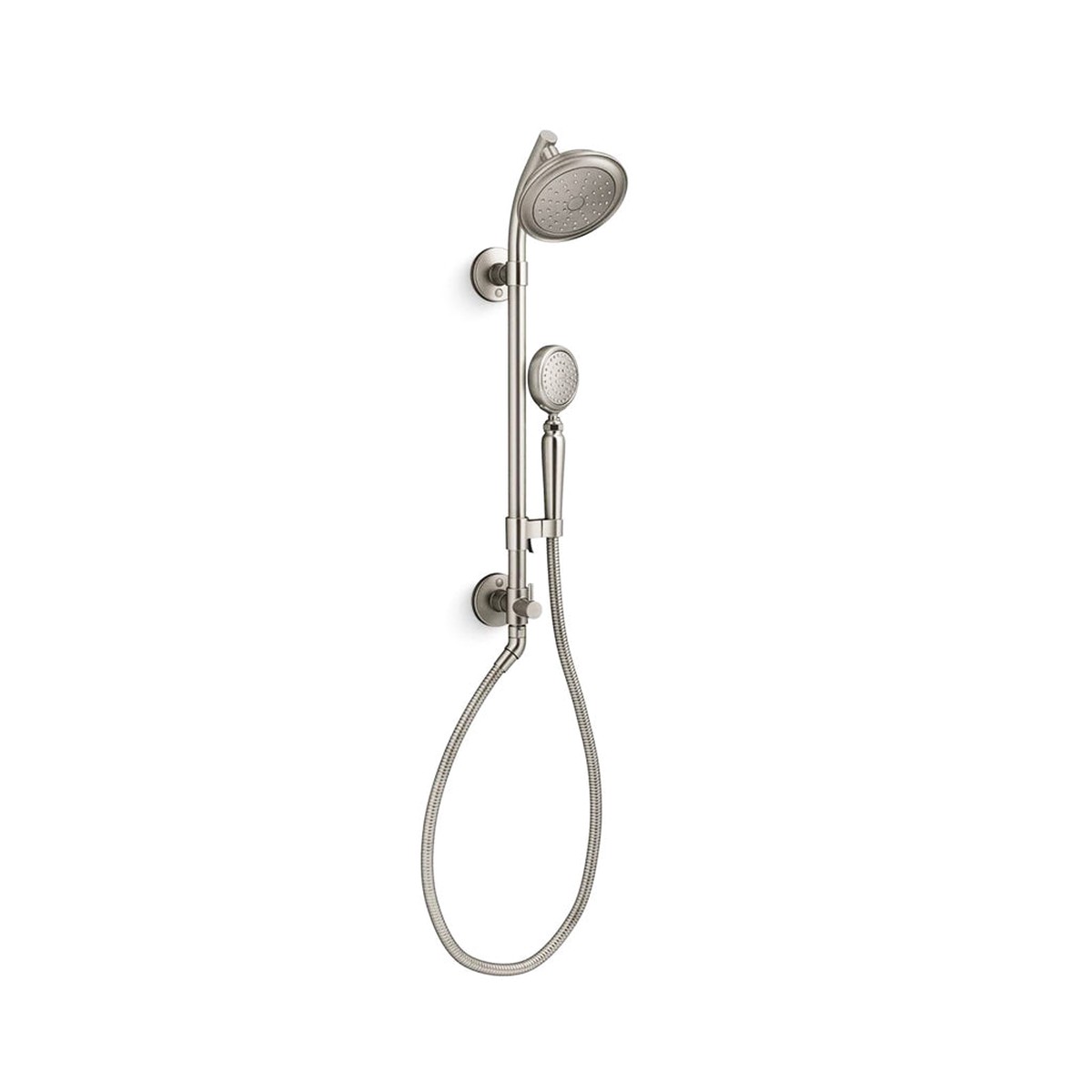 HydroRail-S Shower Column Set - Wall Mount - 18 BrassPolished Nickel