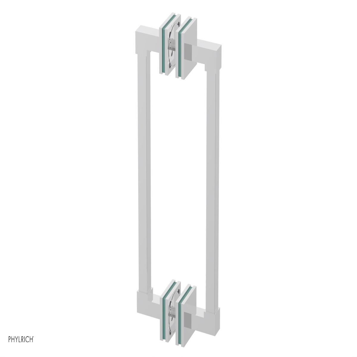 JOLIE - 12 Double Sided Shower Pull with Turqoise Accents 222S-93-12