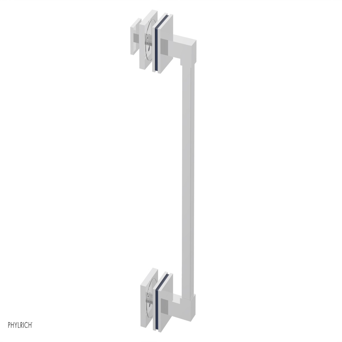 JOLIE - 12 Single Sided Shower Pull with Navy Blue Accents 222S-92-12