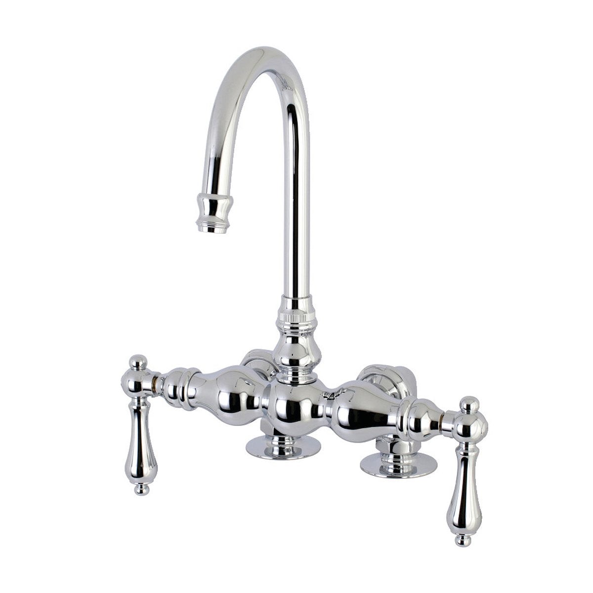 Kingston Brass AE91TX-P Aqua Vintage 3-38-Inch Deck Mount Tub Faucet
