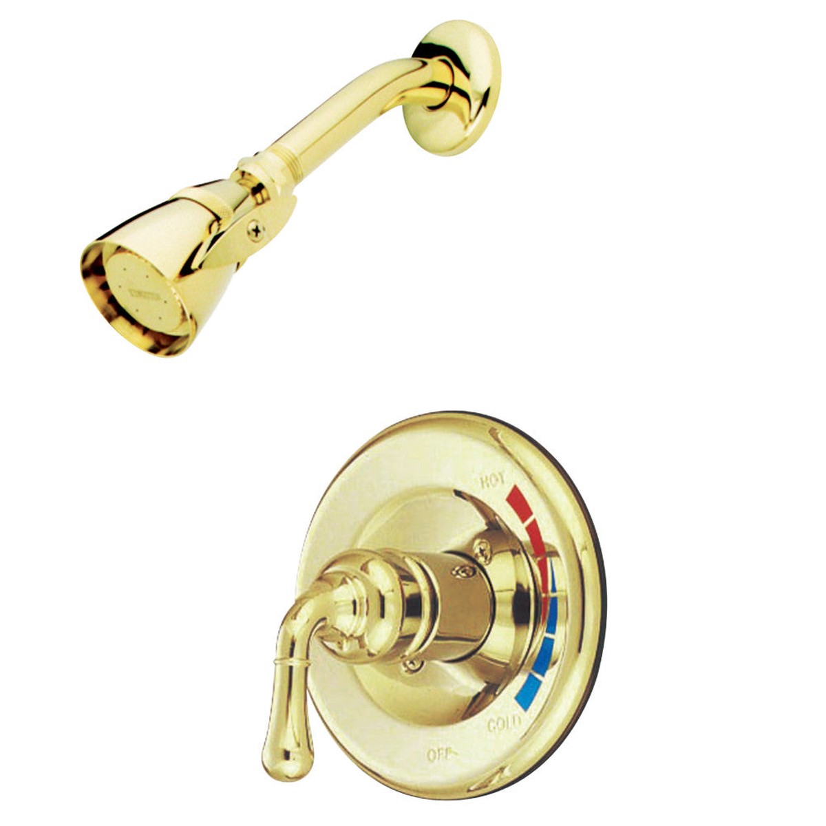 Kingston Brass Water Saving Magellan Shower Combination with 15GPM Water Savings Showerhead and Single Lever Handle