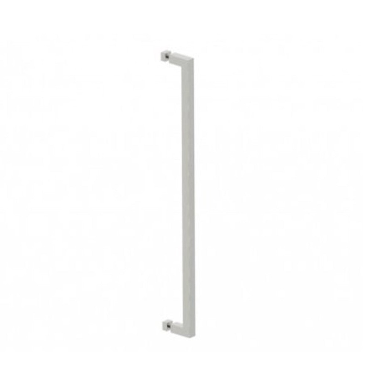 London Single Glass Shower Door Handle - Door Mount - 24 BrassPolished Nickel