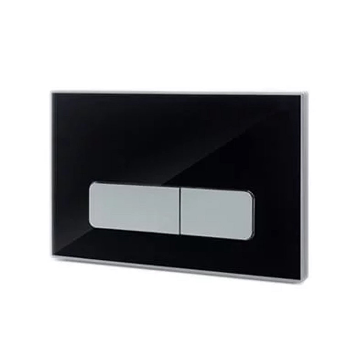 Sigma Double Toilet Flush Plate - Wall Mount - 10 AbsPolished ChromeBlack