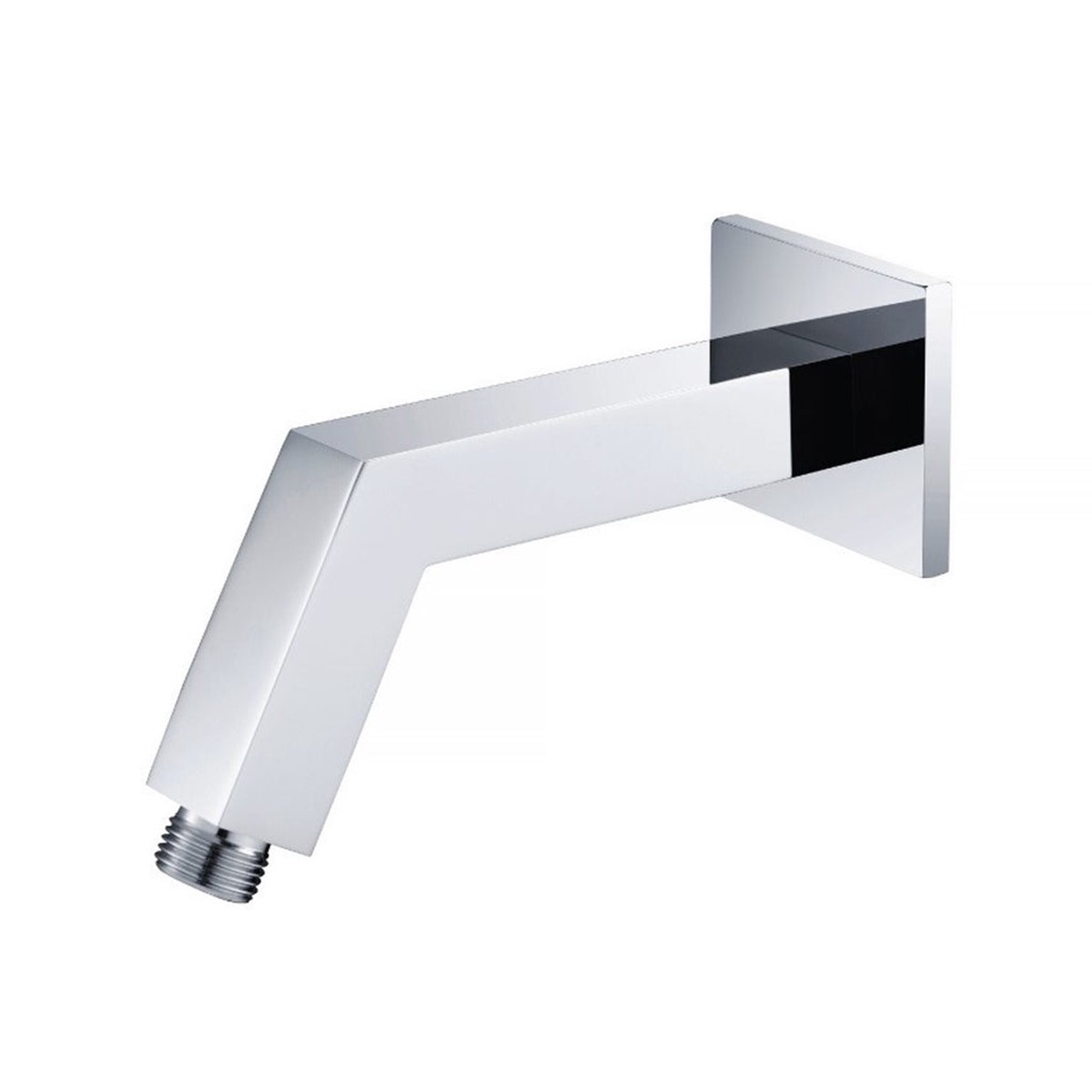 Universal Square Shower Arm - Wall Mount - 7 BrassPolished Chrome
