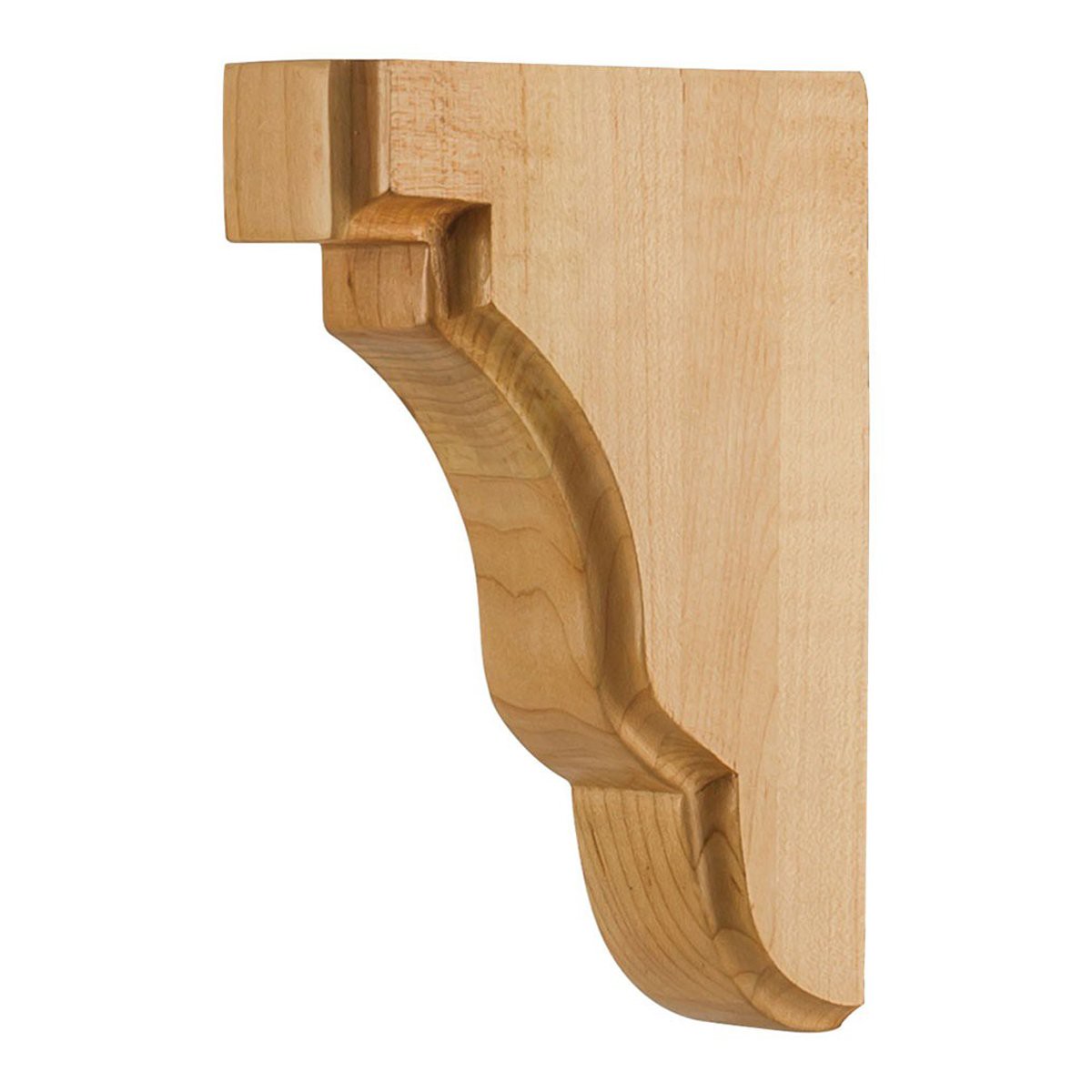 Hardware Resources Rubberwood Square Edge Bar Bracket