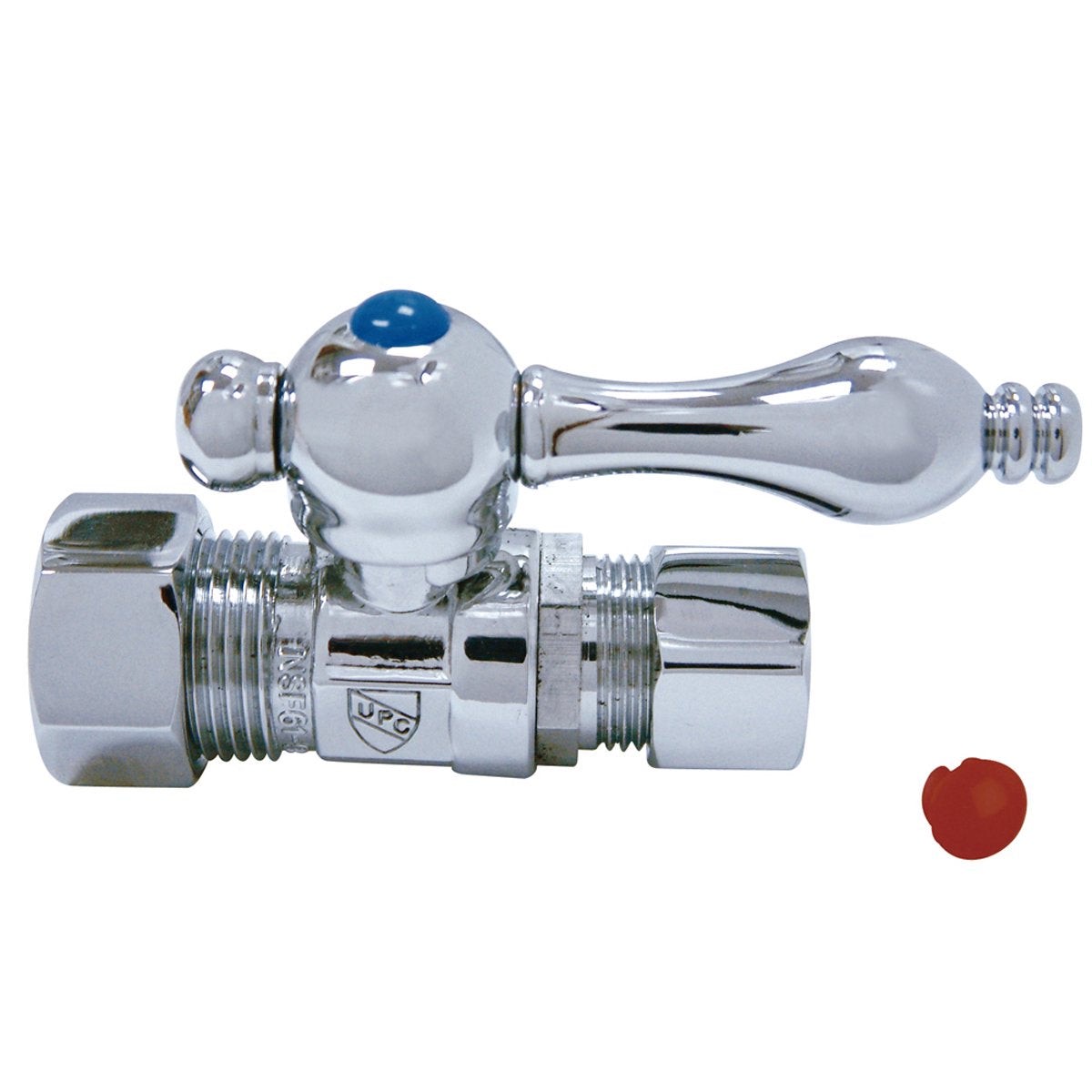 Kingston Brass Vintage Straight Stop with 58 OD Compression x 12 OD Compression and Lever Handle
