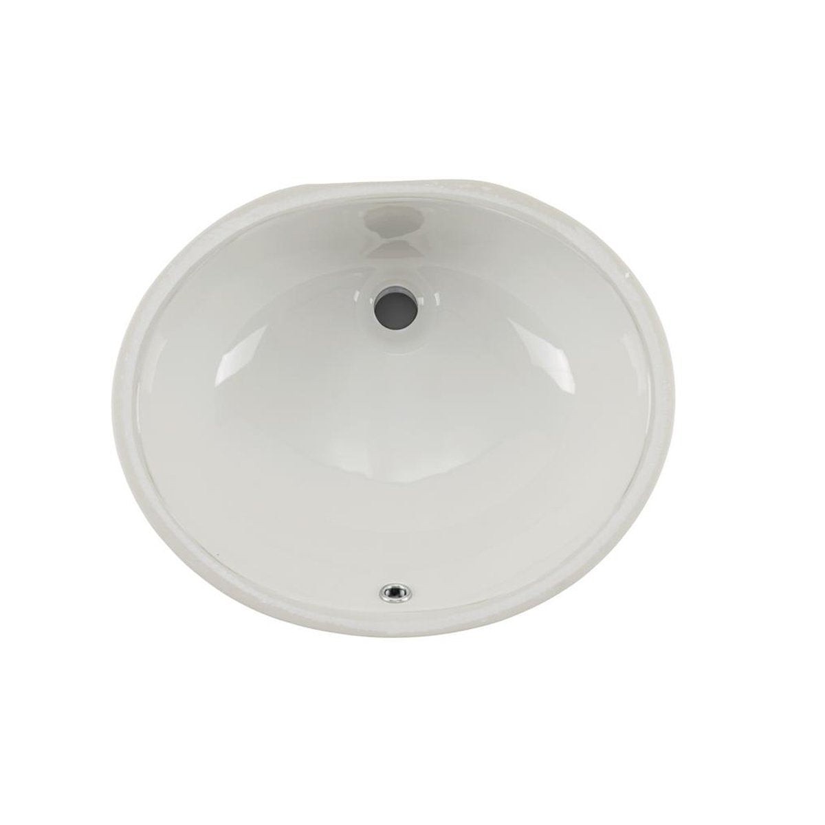 Wells Sinkware 17-Inch Oval Undermount Single Bowl Bathroom Sink