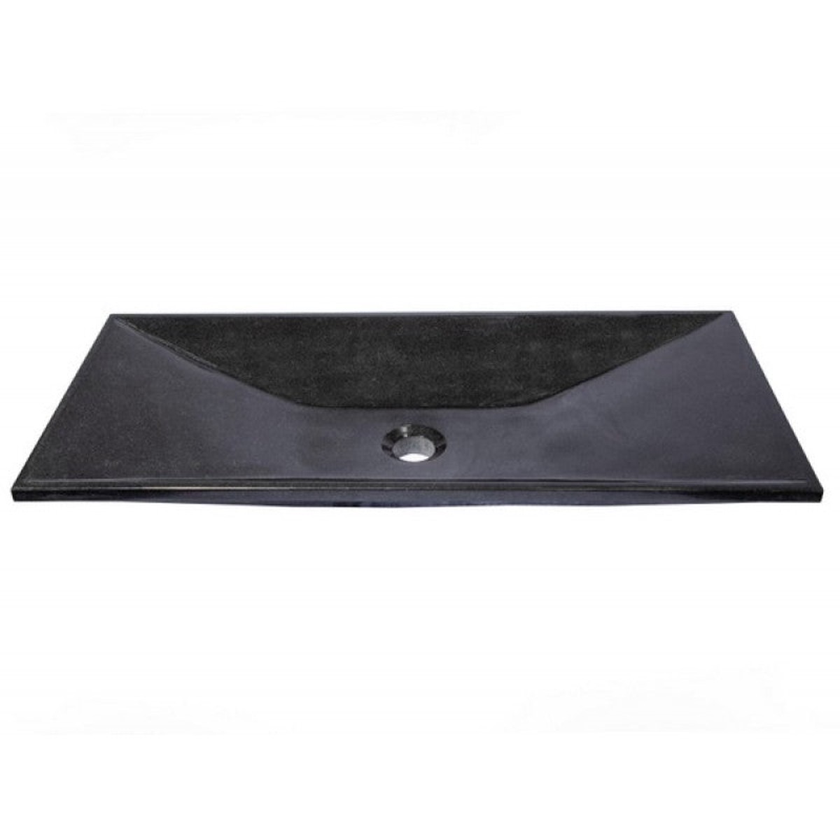 Eden Bath Black Ultra Modern Granite Sink