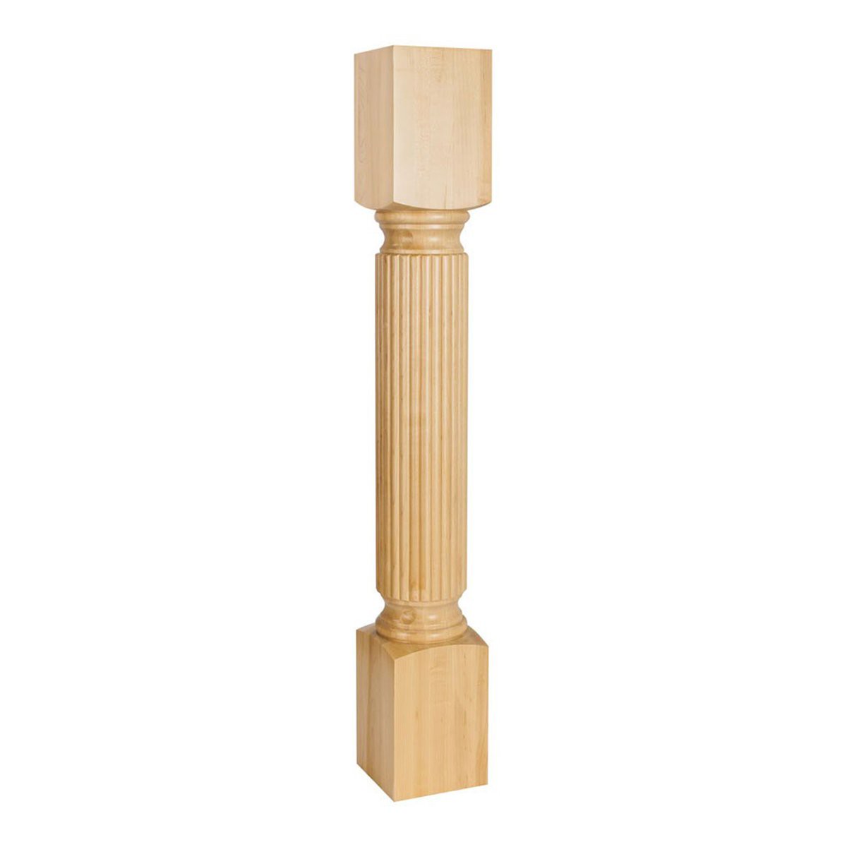 Hardware Resources White Birch Post with Reed Pattern