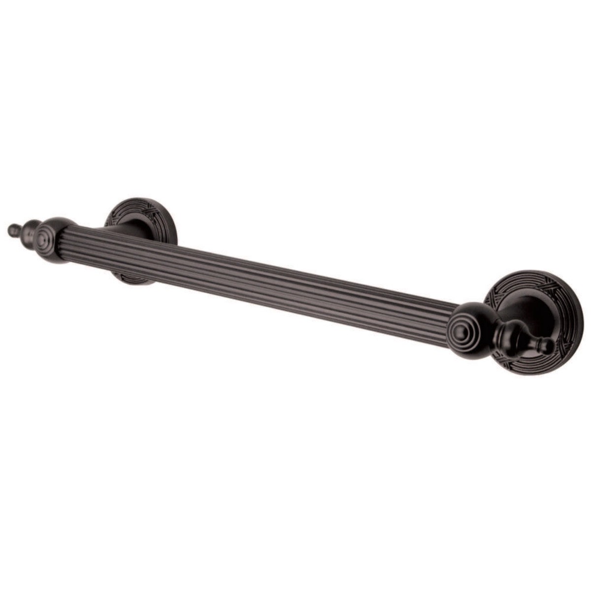 Templeton 12 Brass Decorative Grab Bar in Oil Rubbed Bronze