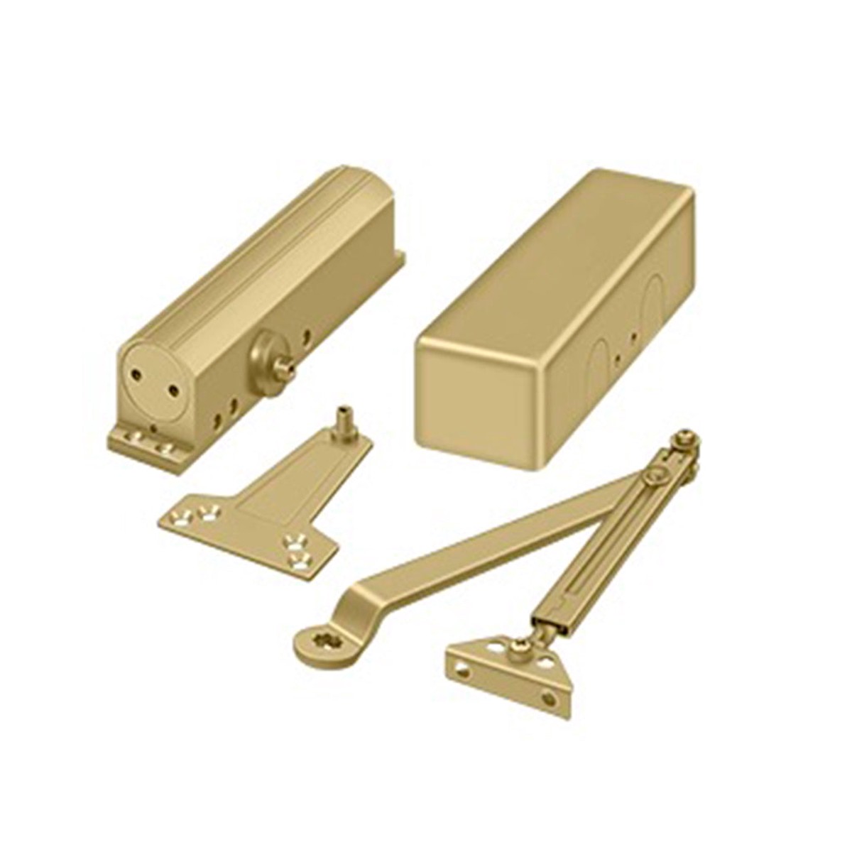 Universal Door Closer - Door Mount - 11 AluminumGold