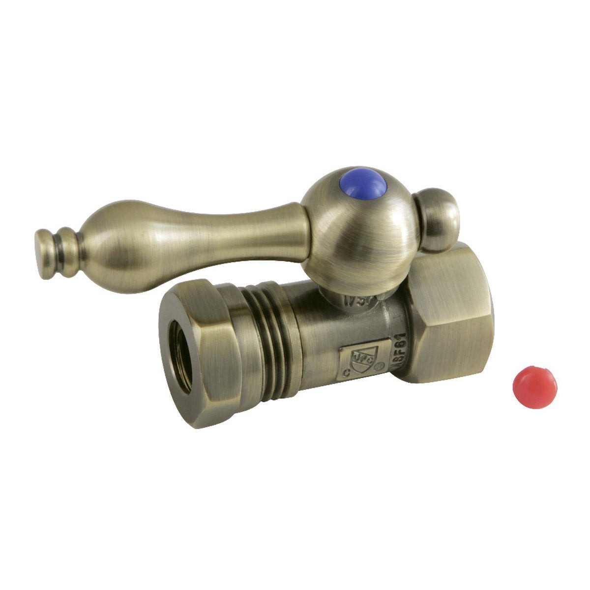 Kingston Brass 12 FIP x 12 or 716-Inch Slip Joint Quarter Turn Valve