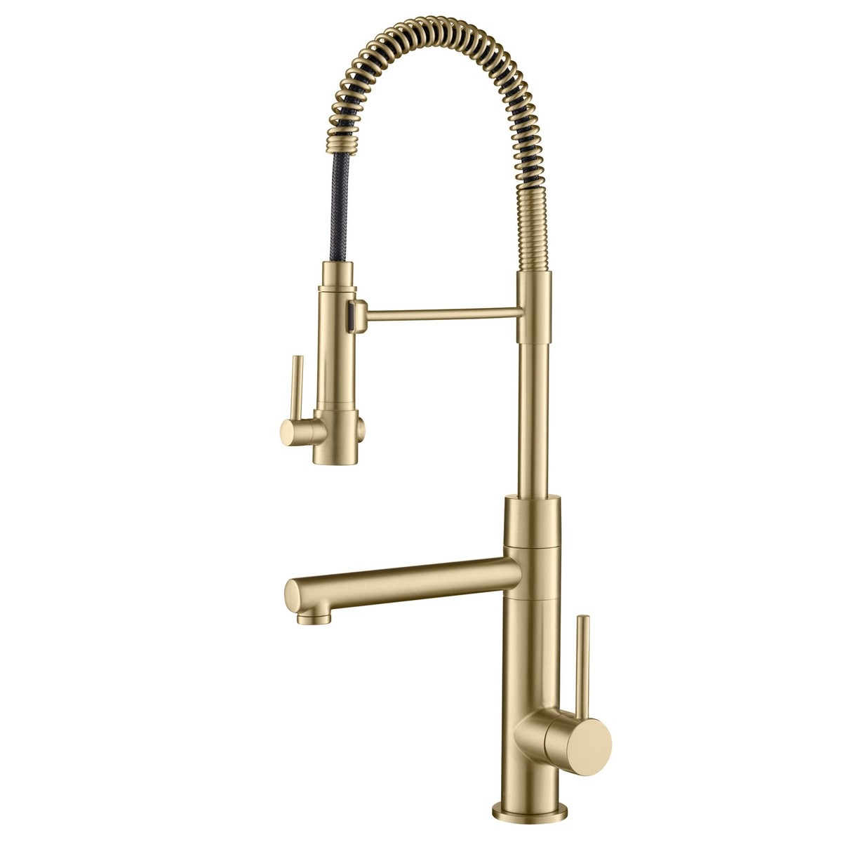 KRAUS Artec Pro 2-Function Commercial Style Pre-Rinse Kitchen Faucet in Brushed Gold