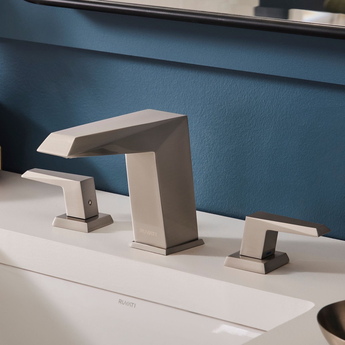 Ruvati Tropea Modern Widespread Bathroom Faucet in Brushed Nickel