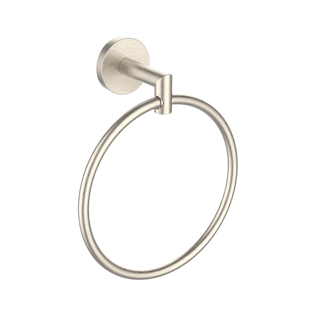 Seattle Round Towel Ring - Wall Mount - 7 ZincBrushed Nickel