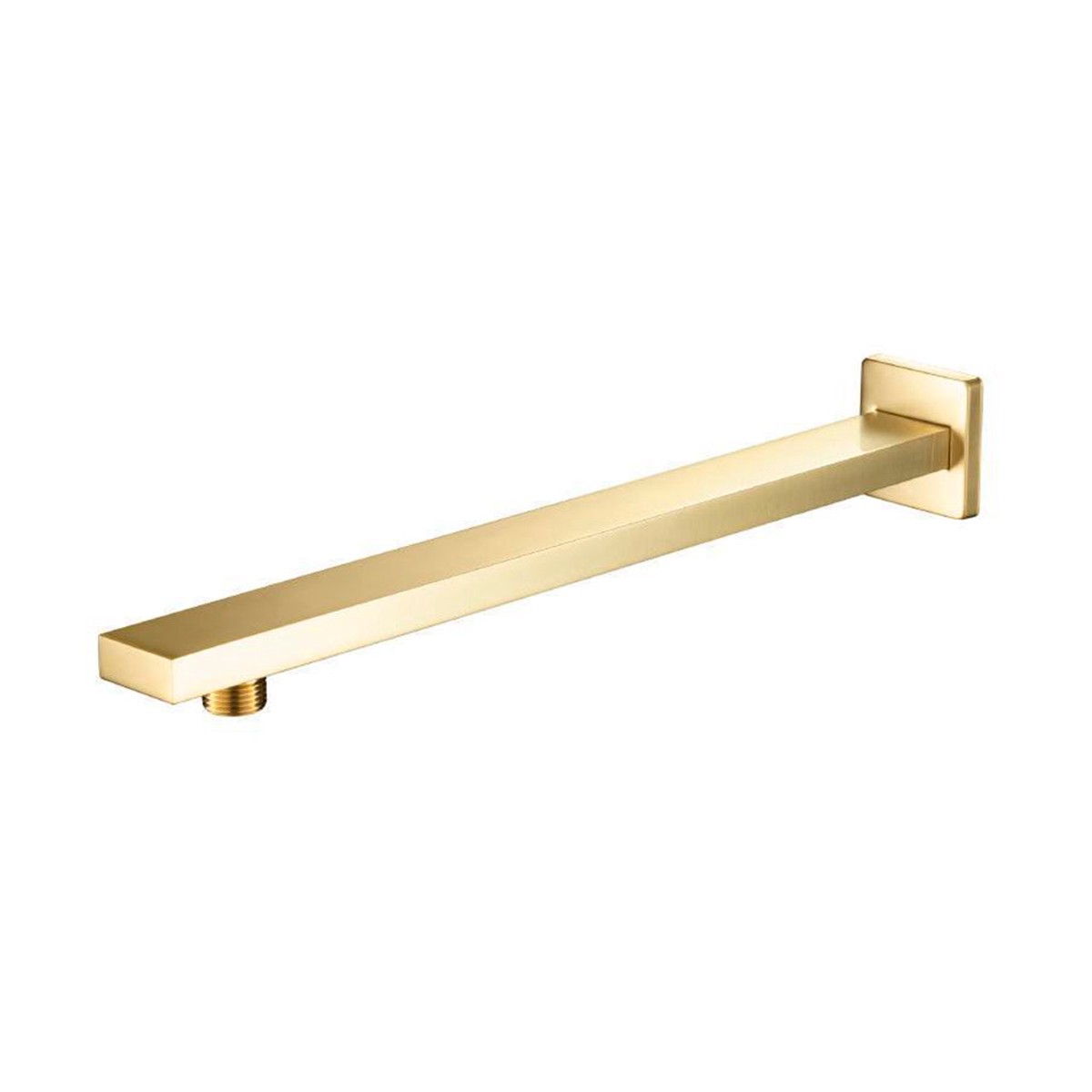 Universal Square Shower Arm - Wall Mount - 15 BrassSatin Brass