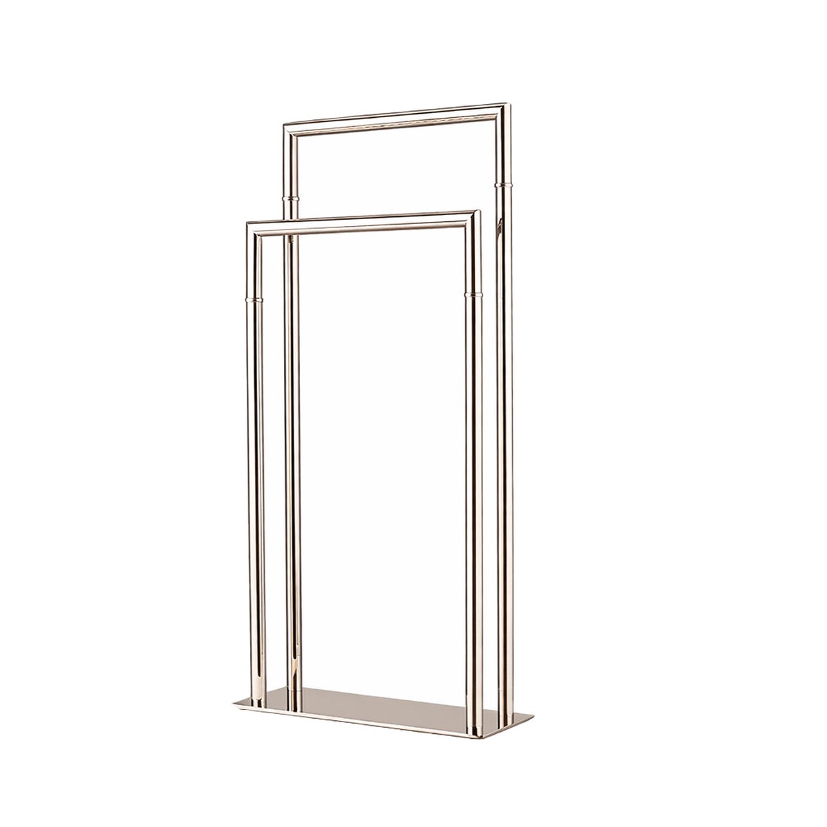 Zurich Double Towel Bar - Free Standing - 33 BrassPolished Nickel