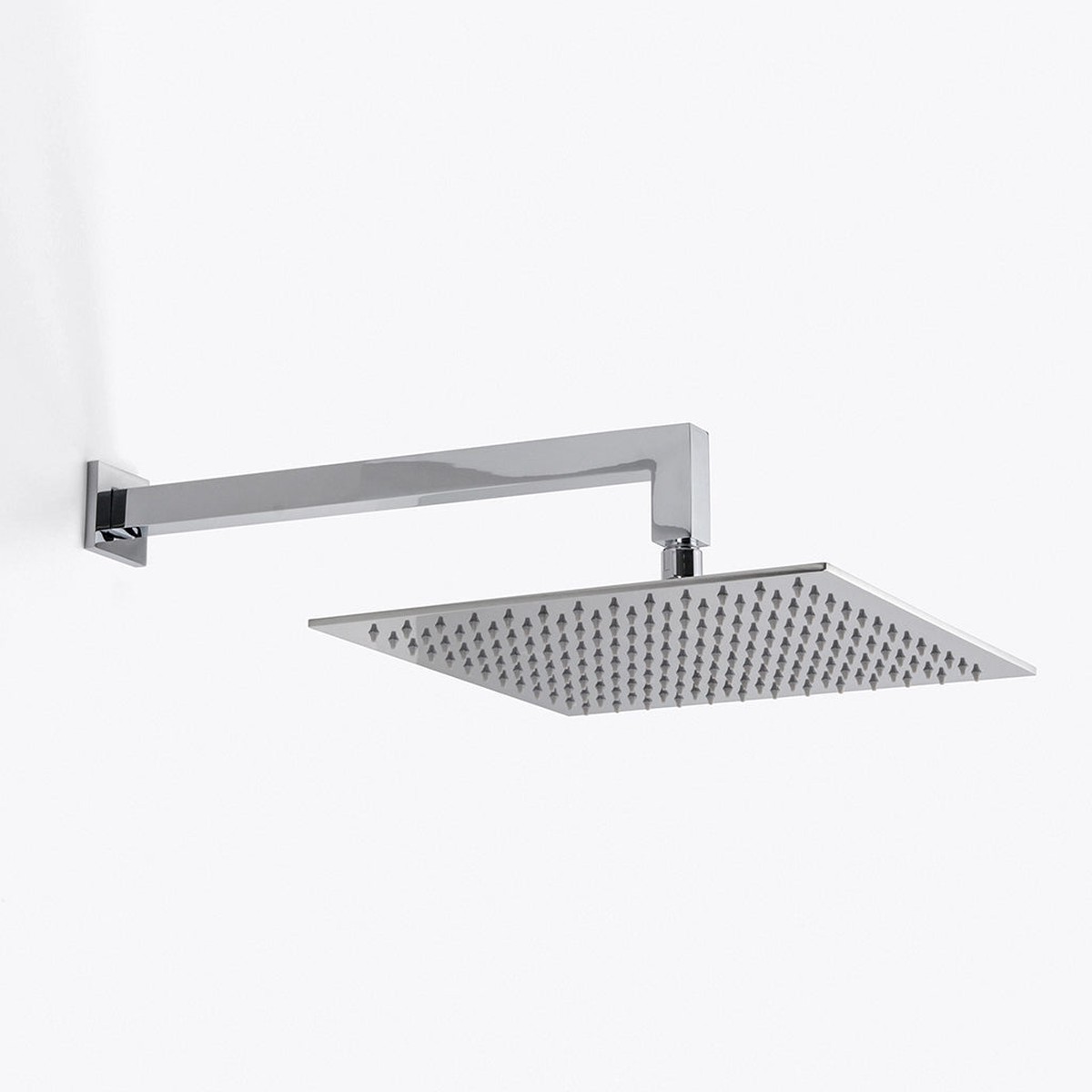 Devon Complete Square Shower Head - Wall Mount - 12 BrassPolished Chrome