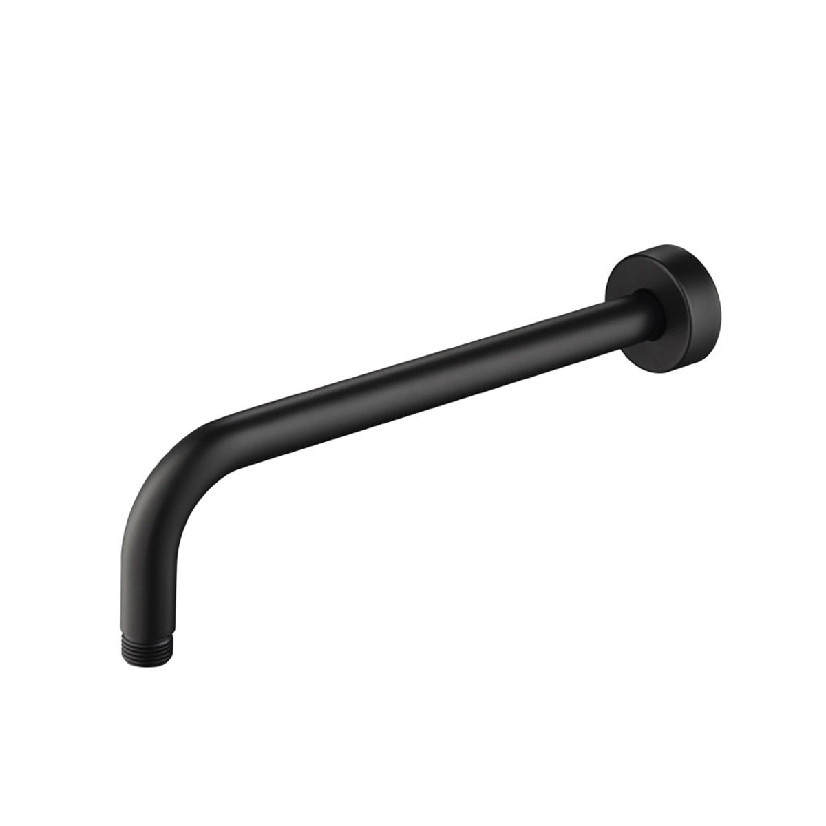 Universal Round Shower Arm - Wall Mount - 16 BrassMatt Black