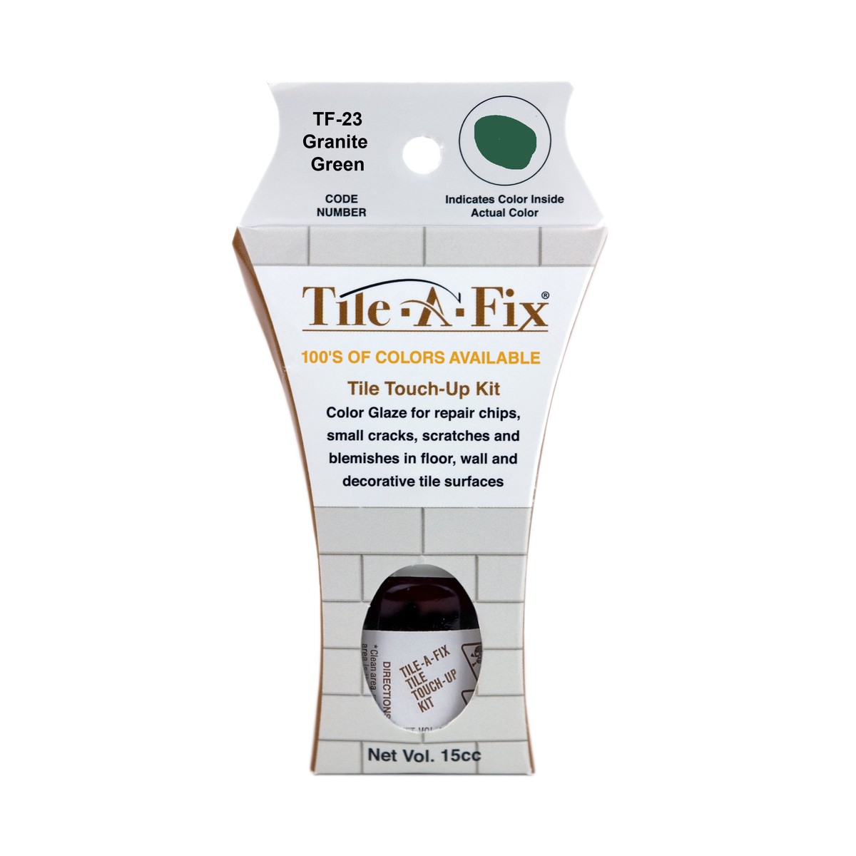 TF-23 Tile-A-Fix Touch Up Repair Glaze - Granite Green