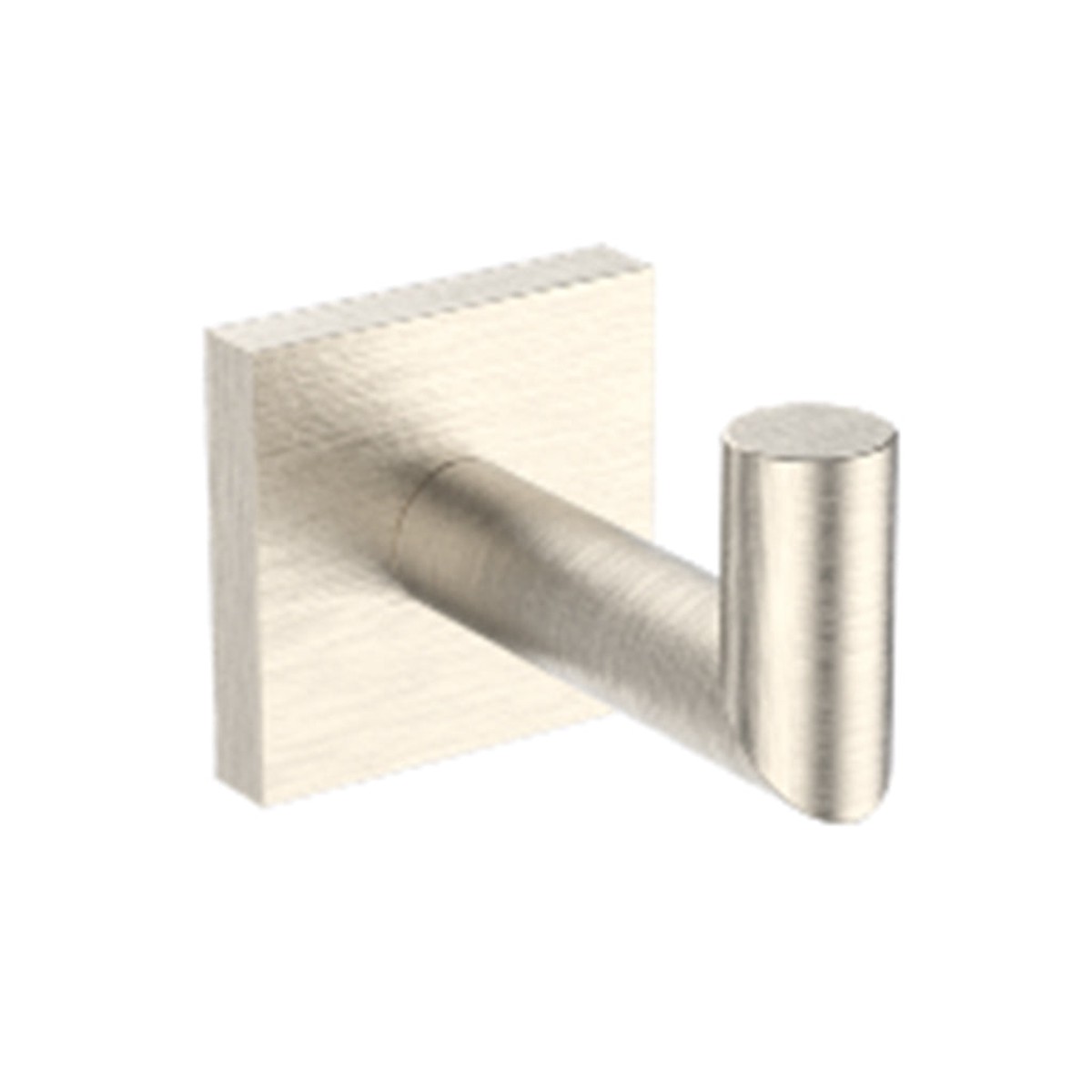 Atlanta Single Hook - Wall Mount - 2 ZincBrushed Nickel