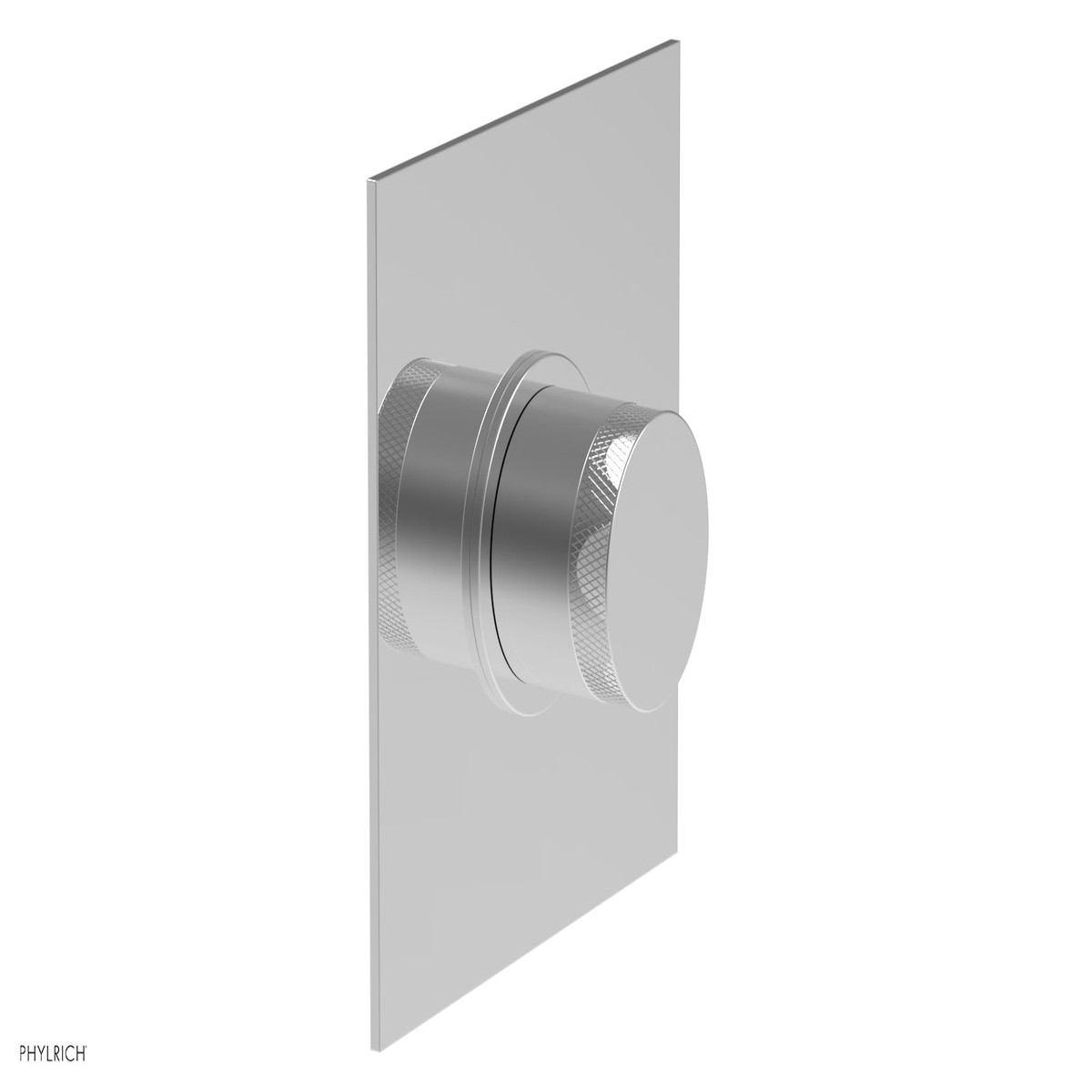 BASIC II 12 Mini Thermostatic Square Shower Trim Knurled Handle 4-176