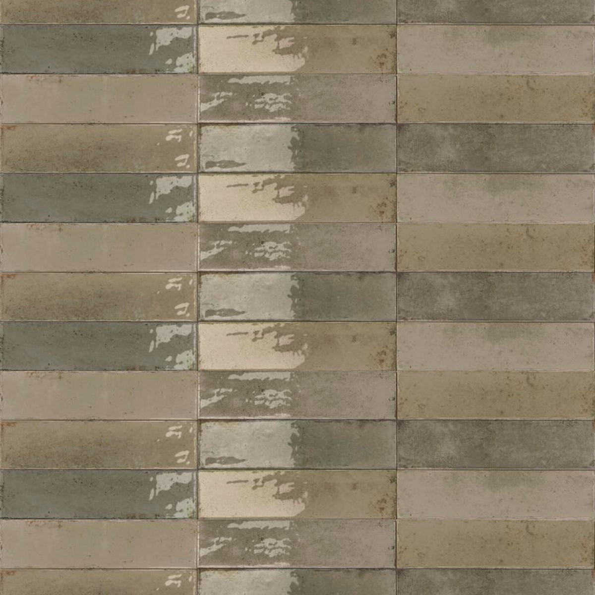 Agadir Musgo Wall Tile - Wall Or Floor Mount - 110 x 28 PorcelainGloss Moss Green