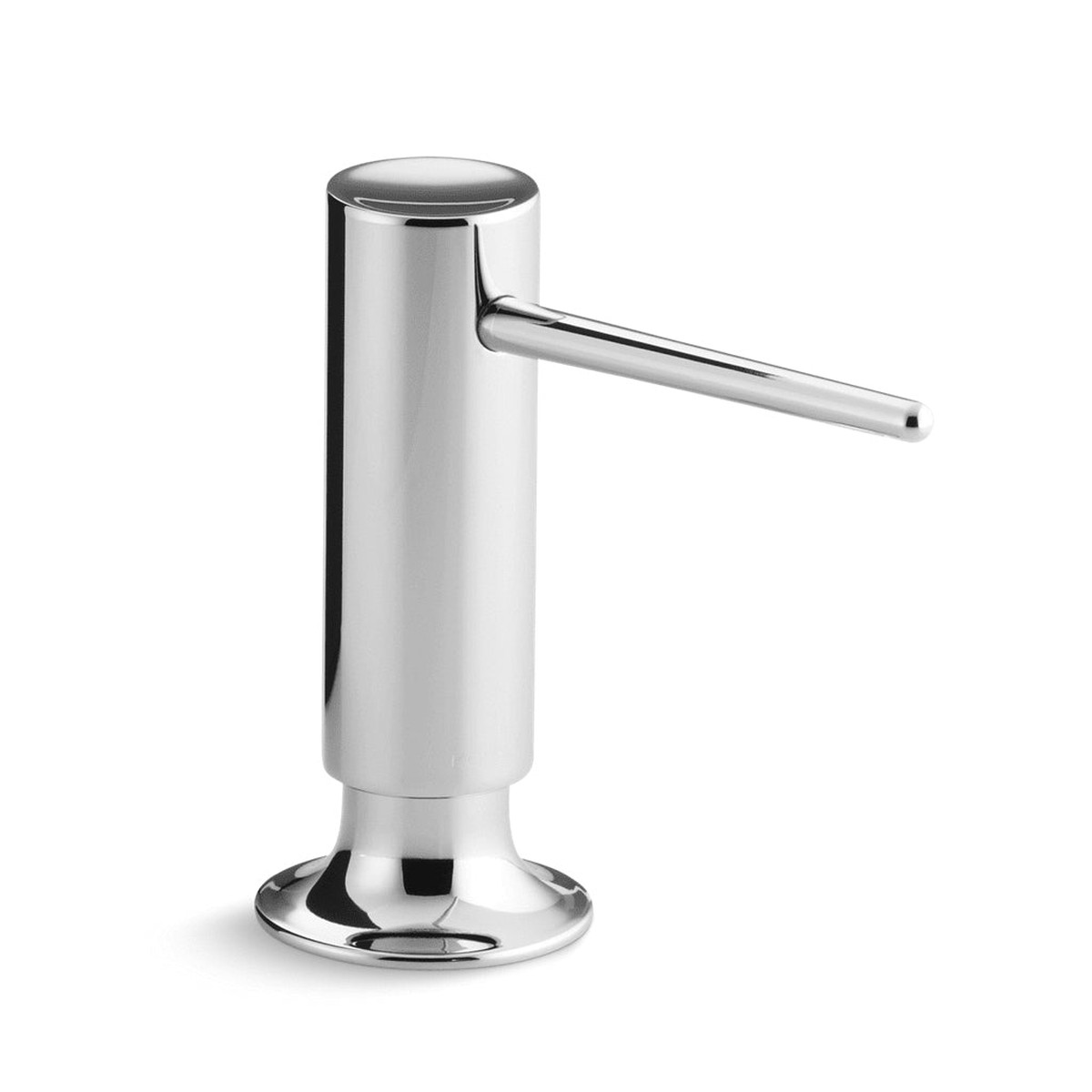 Contemporary Design Round Soap Dispenser - Free Standing - 2 BrassPolished Chrome