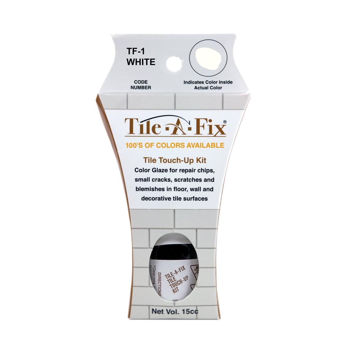 TF-1 Tile-A-Fix Tile Touch Up Repair Glaze - White