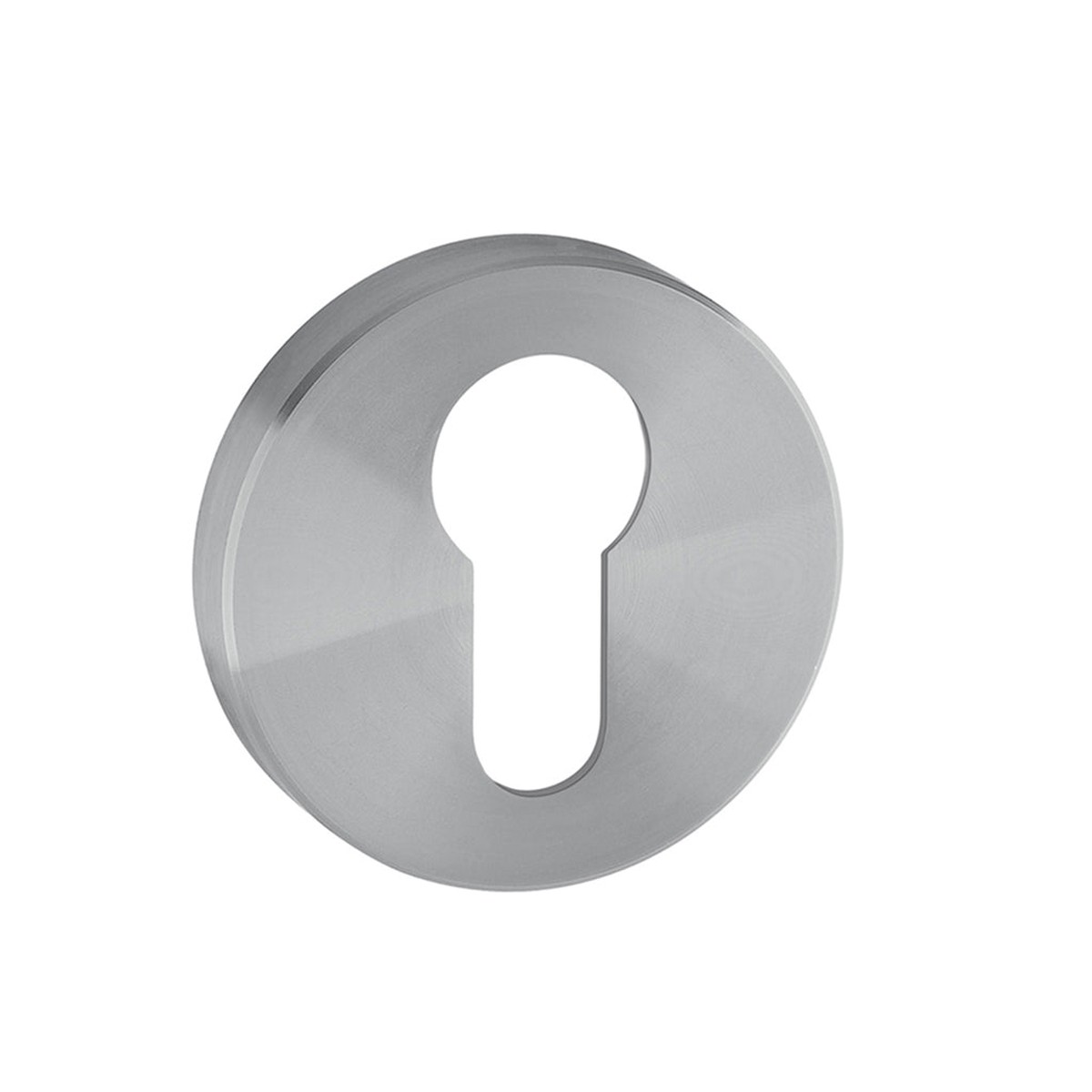 Universal European Cylinder Nylon Base Keyhole - Door Mount - 2 Stainless SteelSatin