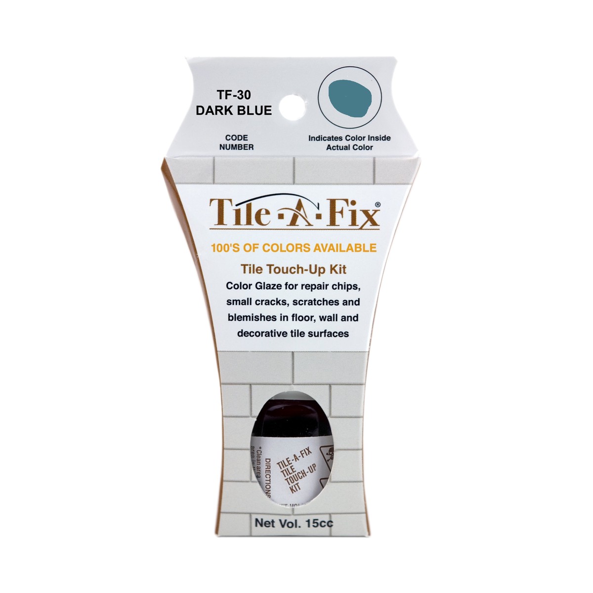 TF-30 Tile-A-Fix Touch Up Repair Glaze - Dark Blue