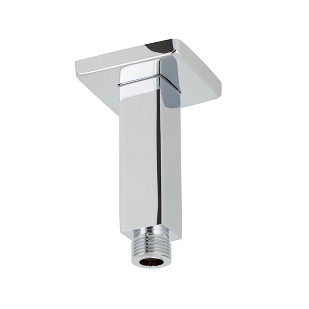 Cubic Shower Arm - Ceiling Mount - 4 BrassPolished Chrome