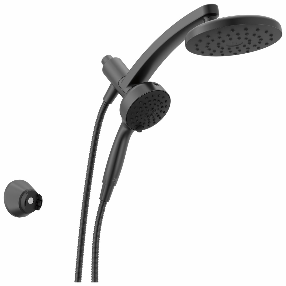 Delta Universal Showering Components 75648BL PivotPro 3-in-1 Combination Shower with TouchClean Spray Face
