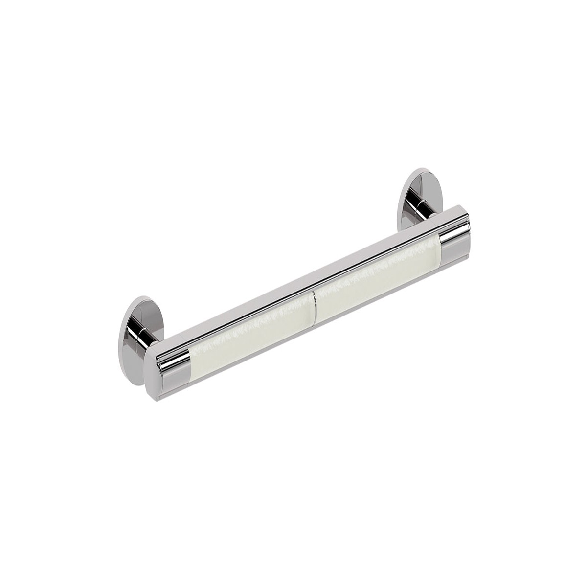 16 Polished Chrome Grab Bar with Glass