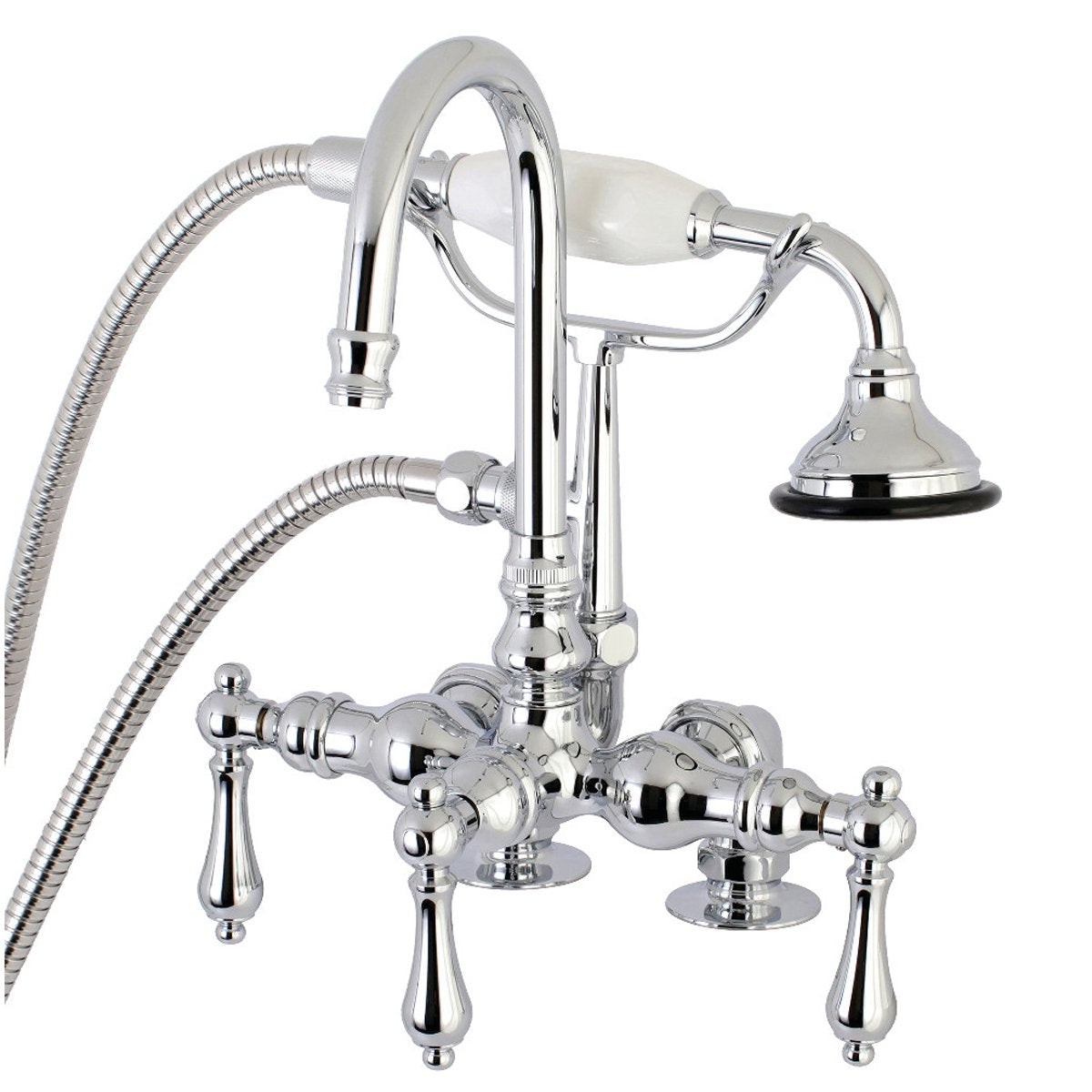 Aqua Vintage AE13TX-P Clawfoot Tub Faucet with Hand Shower