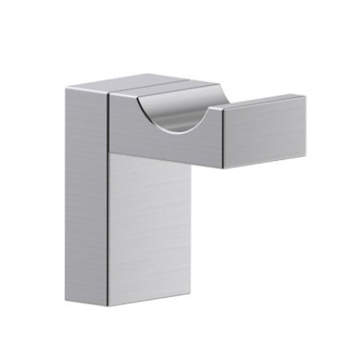 Berlin Solid Back Robe Hook - Wall Mount - 2 BrassBrushed Nickel