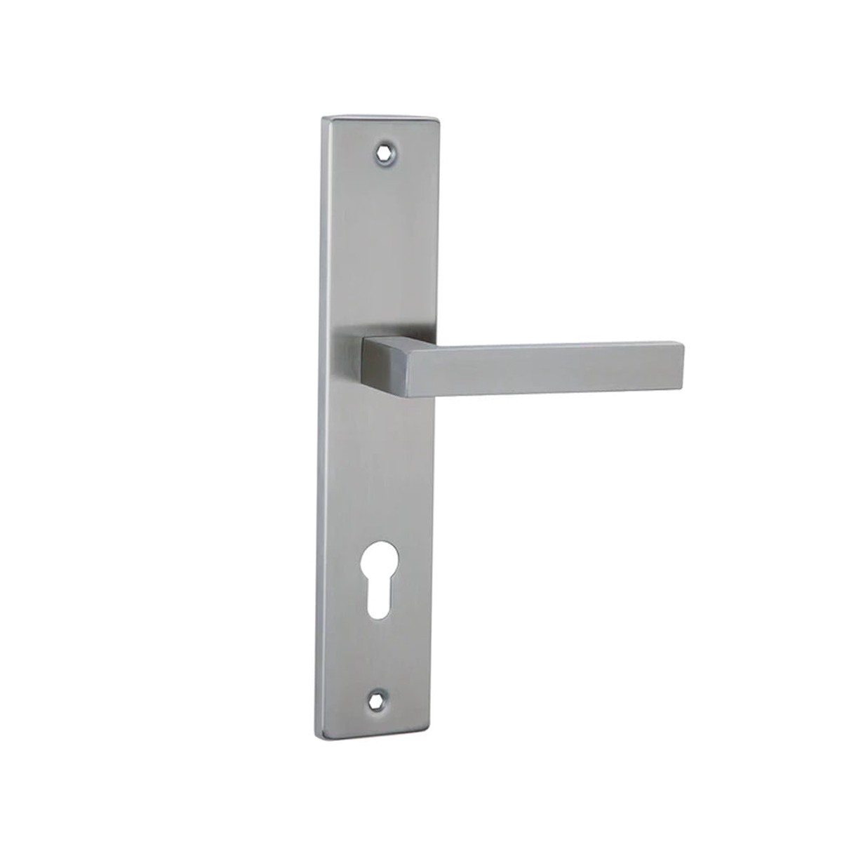 Cubic Square Door Leverset - Door Mount - 9 Stainless SteelStainless Steel