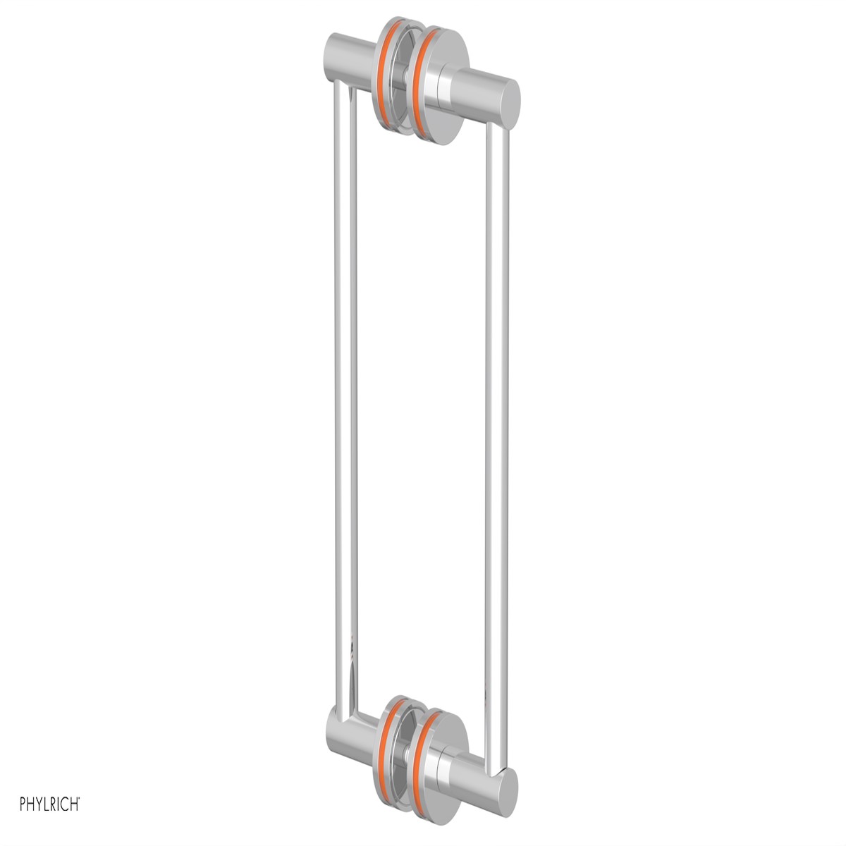 JOLIE - 12 Double Sided Shower Pull with Orange Accents 222-93-12