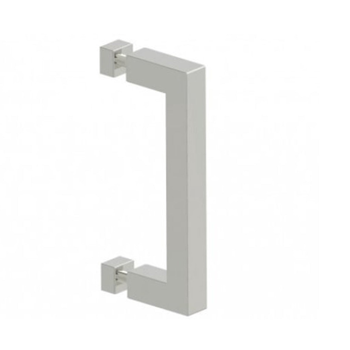 London Single-Sided Glass Shower Door Handle - Door Mount - 6 BrassPolished Nickel