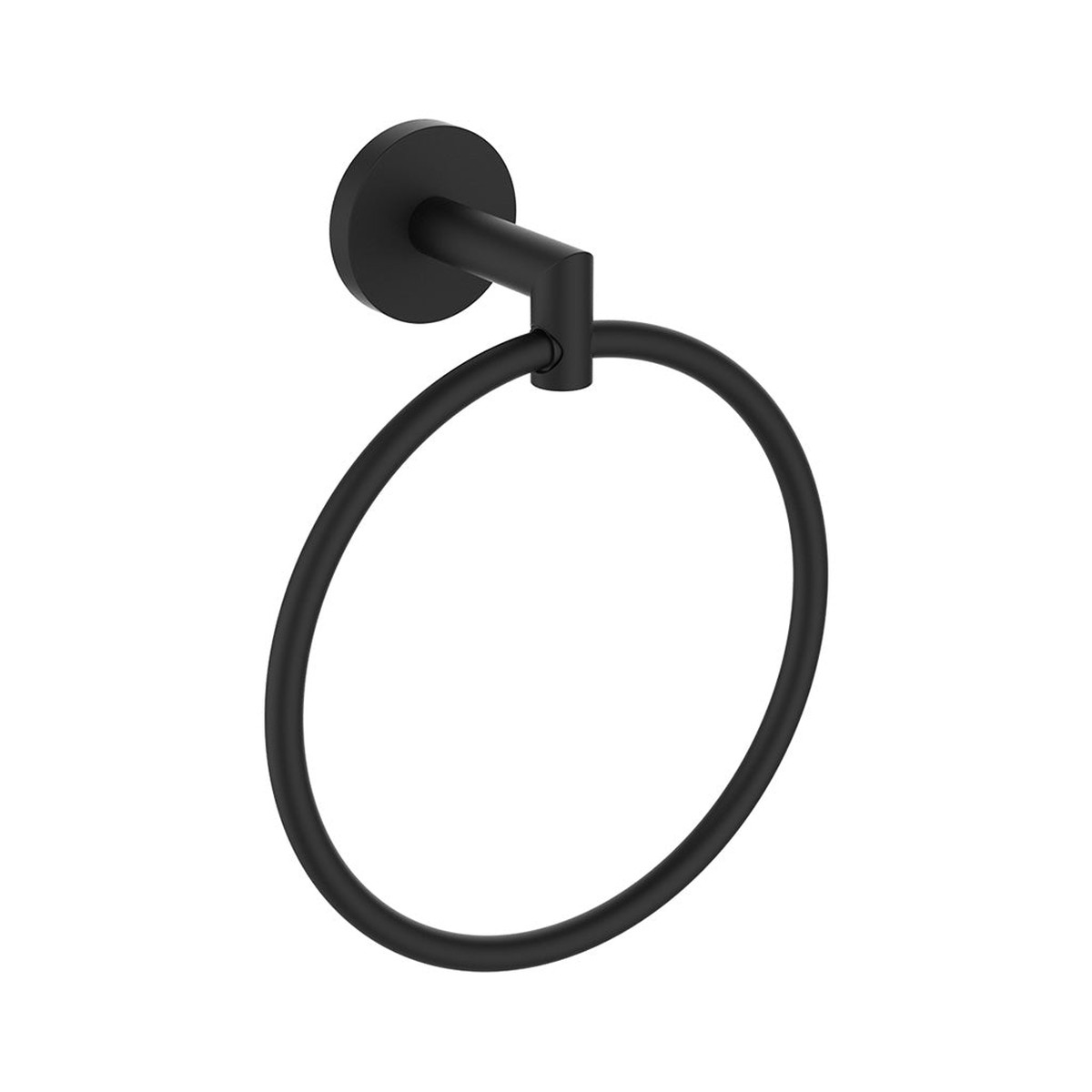 Seattle Round Towel Ring - Wall Mount - 7 ZincMatt Black